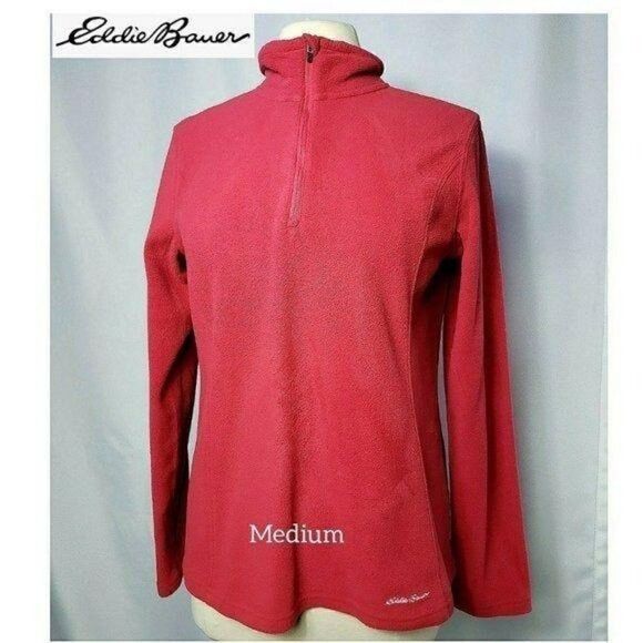 Women's Long Sleeve 1/4 zip Pullover Top Medium - Picture 2 of 6